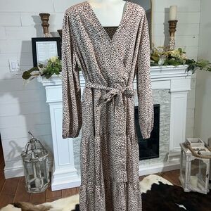 Women’s Animal Print Maxi Dress